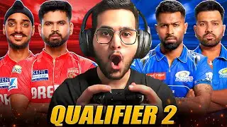 Last Over Drama! PBKS vs MI - Qualifier 2 🏆- Cricket 24