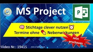 #msproject 🧠 Stichtage clever nutzen  ⏰ Termine ohne 💊 Nebenwirkungen #tips 19415 #tutorial #project