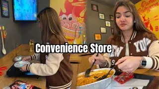 Lunch at Korean Convenience  Store🍜| Spicy Ramen banae CVC Store Main 😍 