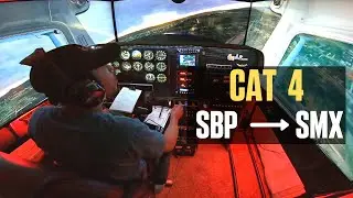 FLYING To KSMX | Pilotedge CAT 4 Flight | Home Sim Pilot | Xplane 11 50 Vulkan