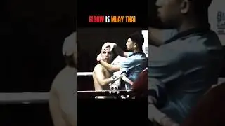 Muay Thai elbow 💀 #mma #martialarts #kickboxing #usa #muaythai