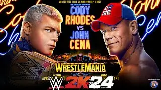 Simulaci&oacute;n WWE2K24 Cody Rhodes Vs John Cena (WWE Champion) WrestleMania 41 | MooX Balor