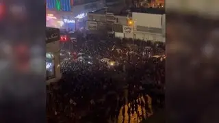 Raw video of protests in Tehran, Iran