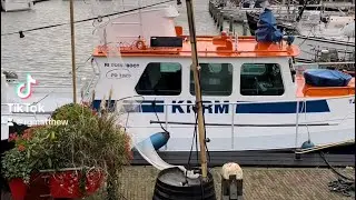 Marina, harbor in Marken, Netherlands
