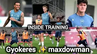 Inside training | back to business at London, gyokeres, maxdowman, Harvertz, noorgard and zubimendi 