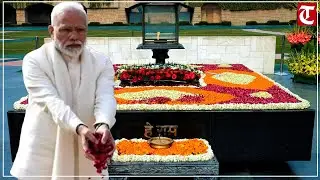 LIVE: PM Modi pays homage to Mahatma Gandhi on his Punyatithi at Rajghat