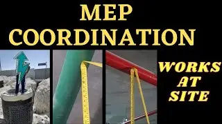 MEP Coordination work at site explanation form expert in English by MEP TECH TIPS
