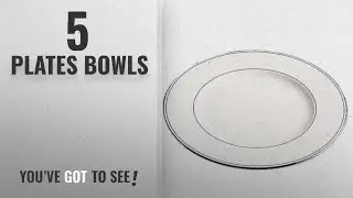 Best Plates Bowls [2018]: Lenox Federal Platinum Bone China Dinner Plate