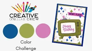 Creative Collab Crew Color Challenge: Blueberry Bushel, Old Olive, Petunia Pop