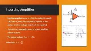 inverting, non inverting amplifiers, differentiator & integrator