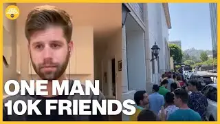 How one man is trying to make 10,000 friends
