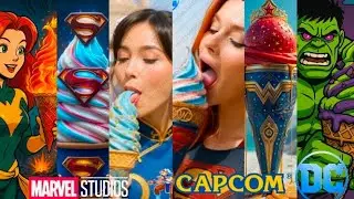 Ice cream in Marvel, DC and Capcom Flavor. What is your flavor? 🍦😋