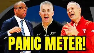Updating Our College Basketball Panic Meter Rankings!