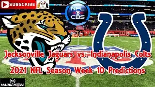 Jacksonville Jaguars vs. Indianapolis Colts | 2021 NFL Week 10 | Predictions Madden NFL 22