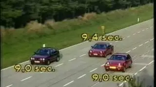 volvo 480 turbo test: Acceleration, turning circle and suspension