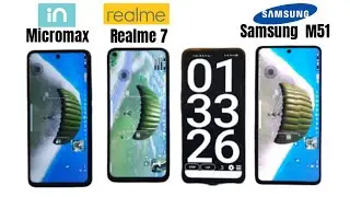 PUBG Battery Drain and Heating Test - Micromax IN Note 1 vs Realme 7 vs Samsung M51