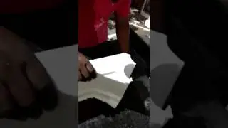 How to  cut thermocol pattern