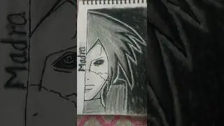 Draw madara uchiha🔥#half#face#naruto shippuden