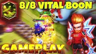 NEW* Talent | 8/8 VITAL BOON | Michael GAMEPLAY | CASTLE CLASH