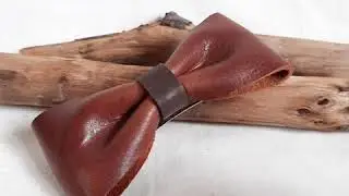 LEATHER BOW HAIR CLIPS / LEATHER BOW BARRETTES
