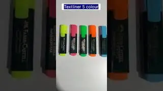 Highlighter Faber Castell Textliner 5 different colour #shorts #stationery @LadduHatela