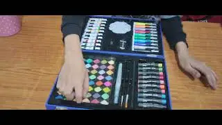 My unboxing new stationery kit Paints and many things💖💖💖💖💖