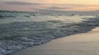Ocean waves Slow waves hitting shore