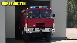 Alarmowo wielka ciężka Tatra 815 GCBA 9/32 i GBA Mercedes Benz Atego/Bocar z OSP Lewiczyn