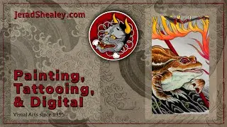 Painting the Yokai, Ogama (Toad) (Acrylic Time-lapse Process Video) [No Talking]