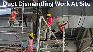 How we do HVAC Dismantling Work || HVAC Work At Site || Duct Dismantling || #hvac #accircuits #viral
