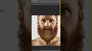 Create Beard with Clone Stamp Tool - Photoshop Tutorial #Shorts
