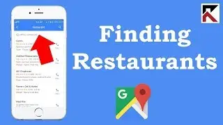 How To Find Restaurants Google Maps iPhone
