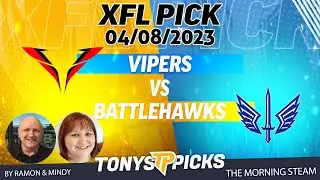 Vegas Vipers vs St Louis Battlehawks 4/8/2023 FREE XFL Picks and Predictions on Morning Steam Show