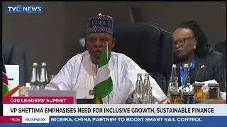 G20 Leaders' Summit | VP Shettima Emphasises Need For Inclusive Growth, Sustainable Finance