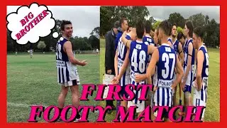 BIG BROTHER'S FIRST FOOTY MATCH + THE BEST HOT PIE IN THE WORLD