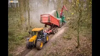 JENZ HEM 583 Whole Tree Chipper - Mighty Machine in Action