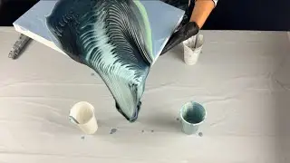 Layered Cup Experiment - Satisfying Paint Flow!