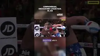 Controversial Knockdown: Logan Paul vs. KSI #podcast #loganpaul #boxing #viral #youtuber #ksi