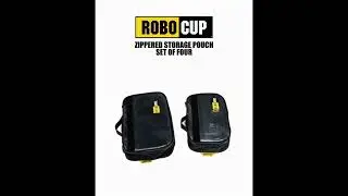 RoboCup Zippered Storage Pouches | Water-Resistant Organizer Set of 4 Demo