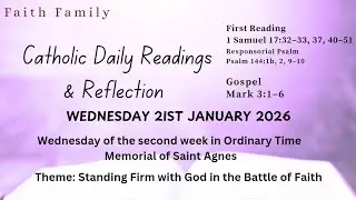 Today's Catholic Mass Readings and Gospel Reflection &ndash; Wednesday, January 21, 2026
