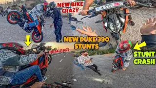 New Bike😍 Stunts Gone Wrong😨 | New DUKE390 Vs New Ktm Rc390 🥵 DRAG RACE @Aalyan vlogs