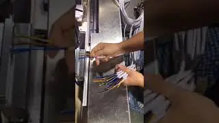 how to strip cable cores in different length and crimp 3 types of terminals in one step