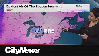 Snowfall warning lifted in Toronto, coldest air of season approaching