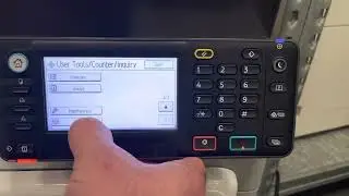 Ricoh MP301 or MPC305 meter reading display and print.