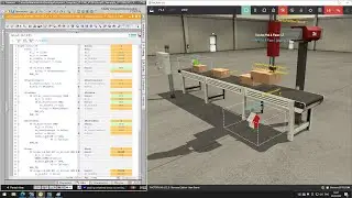 Симуляция конвейерной линии используя программу Factory IO и Tia Portal с помощью PLCSIM