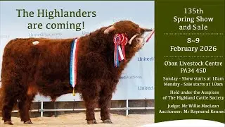 Highland Cattle Show at Oban 10.00am on Sunday 8th February&rsquo;26