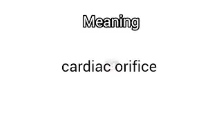 #cardiacorifice meaning in English & Telugu||GoogulDictionary #dictionary #meanings #telugu #english