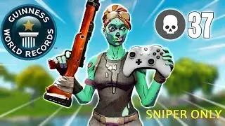 Laytxn *37 KILLS SNIPER ONLY* SOLO SQUAD New WORLD RECORD | Fortnite Battle Royale