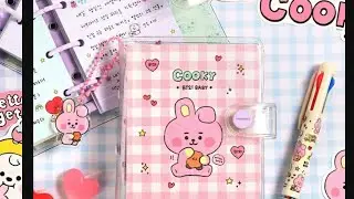 Mini BTS diy diary + photocard diary at home | make your own cute diary at home #bts #btsdiy