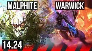 MALPHITE vs WARWICK (TOP) | NA Grandmaster | 14.24